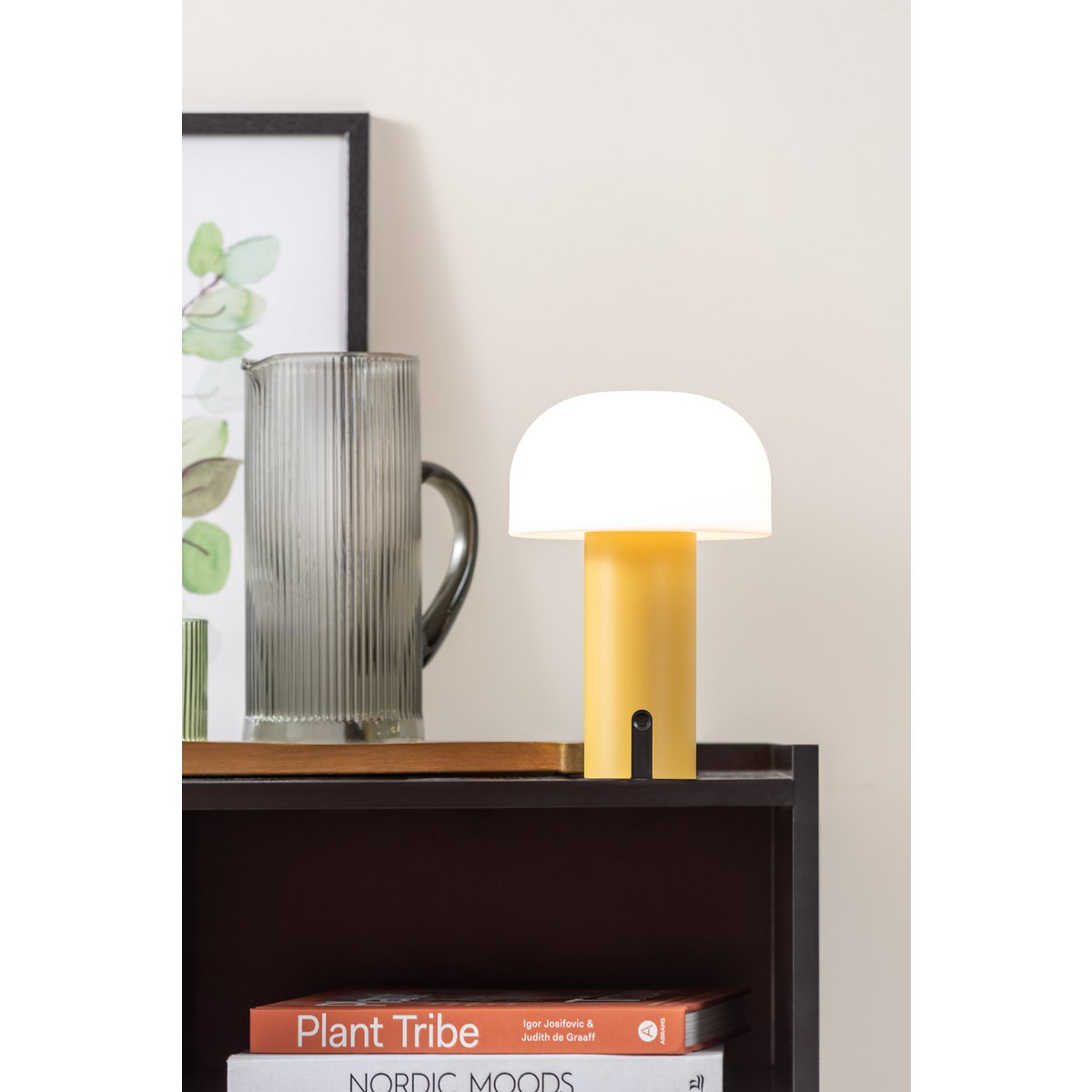 Tafellamp Luca LED geel 15x23 cm