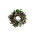 Bodi Christmas Wreath with Pine Cones - H11 x Ø40 cm - Bordeaux