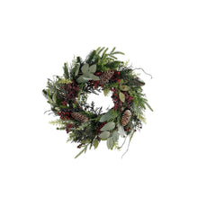Bodi Christmas Wreath with Pine Cones - H11 x Ø40 cm - Bordeaux