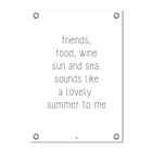 Tuinposter A1 59 x 84 cm wit