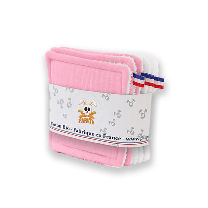 Washable cotton washable white and pink cotton