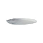 Presentatieschaal zilver glas 43x20x3,2 cm