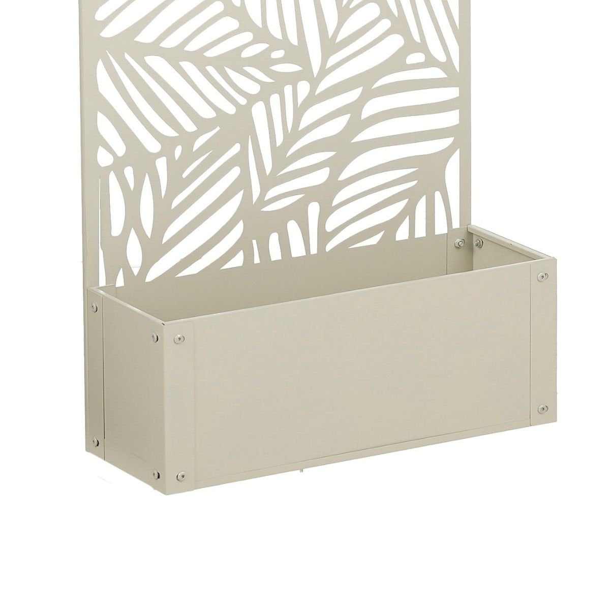 Plantenstandaard 118 cm ijzer gebroken wit