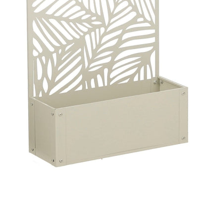 Plantenstandaard 118 cm ijzer gebroken wit