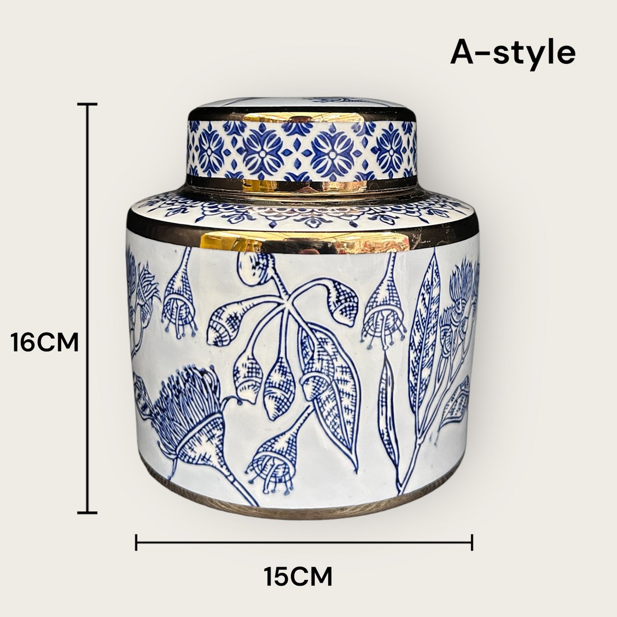 Blauw Witte Porseleinen Bloemenvaas Voor Keuken Thuis