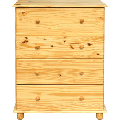 Dressoir massief grenenhout 80x43x102 cm bruin
