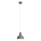 Hanglamp metaal grijs E27 19x19x120 cm