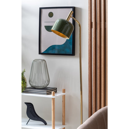 Vloerlamp 164 cm groen ijzer