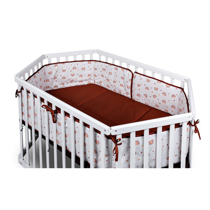 Boxinzet zeshoekig 93x133 cm katoen