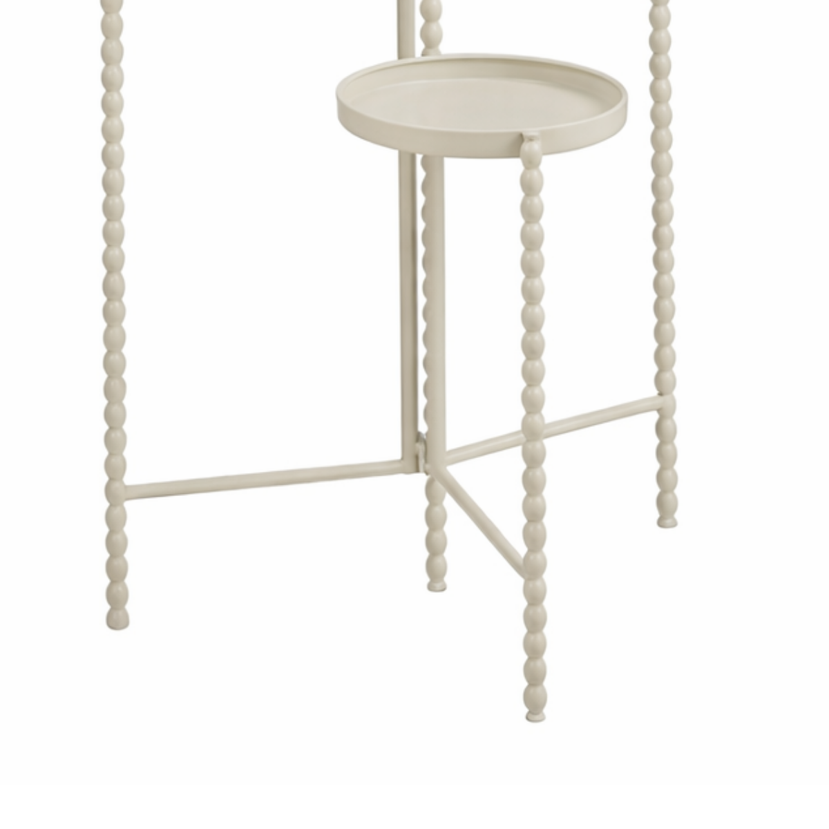 Plantenstandaard 40x40x70 cm gebroken wit ijzer