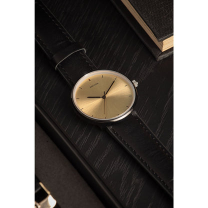 Karlsson Finesse dameshorloge 3 cm staalkoper staalgoud
