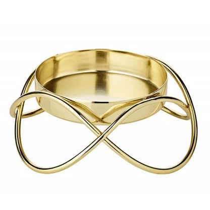 Kandelaars goud set van 2 H 4,5 cm