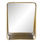 Mirror 34x42 cm Copper-colored Metal Large Mirror