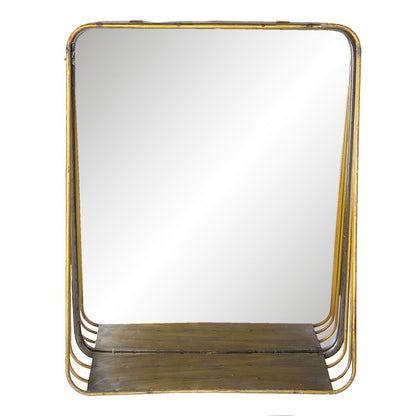 Mirror 34x42 cm Copper-colored Metal Large Mirror