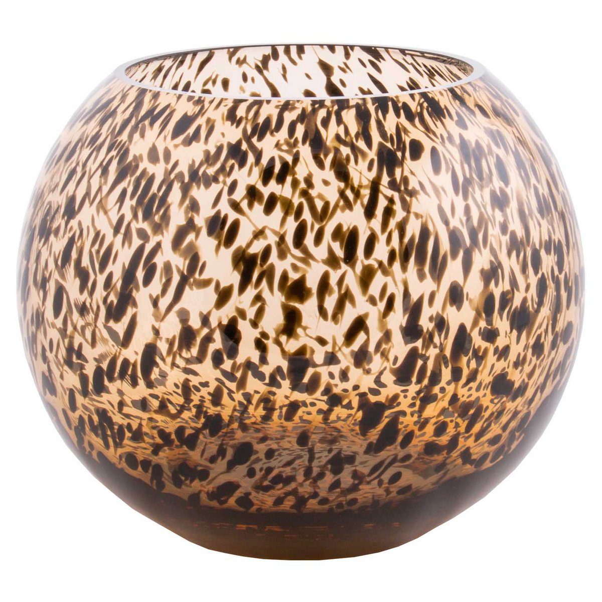 Vaas Zambazi Chit mondgeblazen glas cheetah print