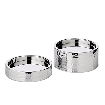 Theelichthouder Luca set van 2 Ø6 cm zilver