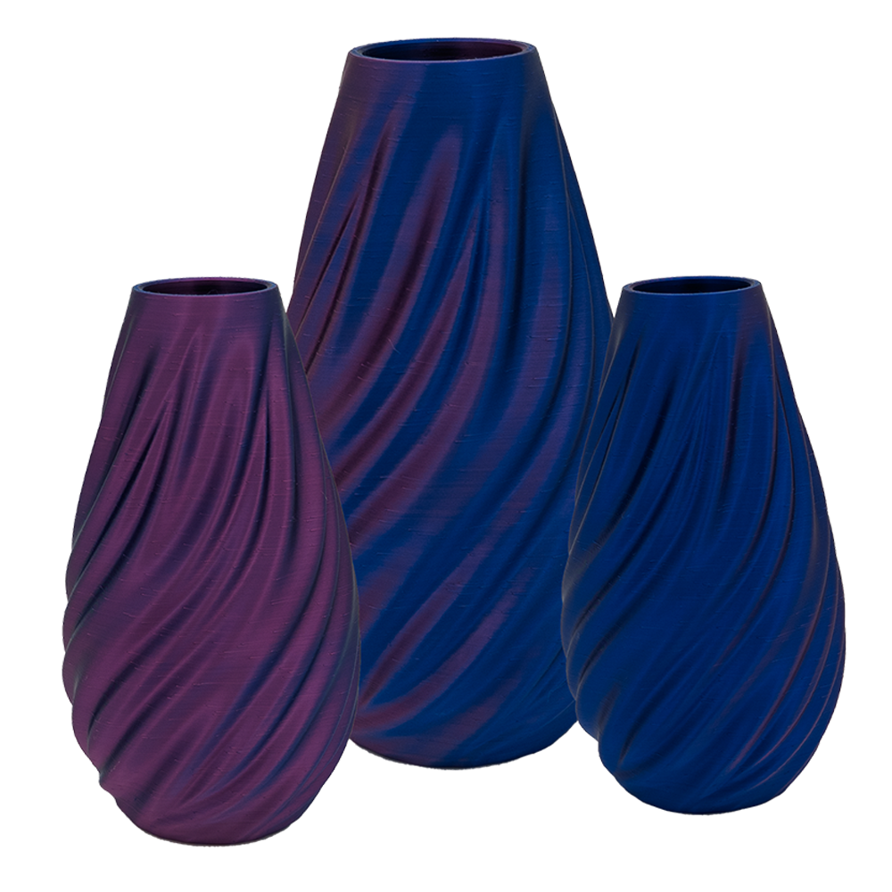 3D vaas PLA 30 cm zwart