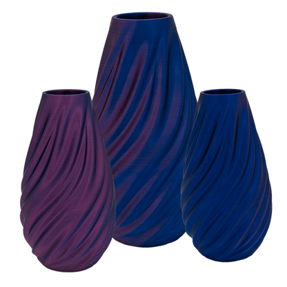 3D vaas PLA 30 cm zwart
