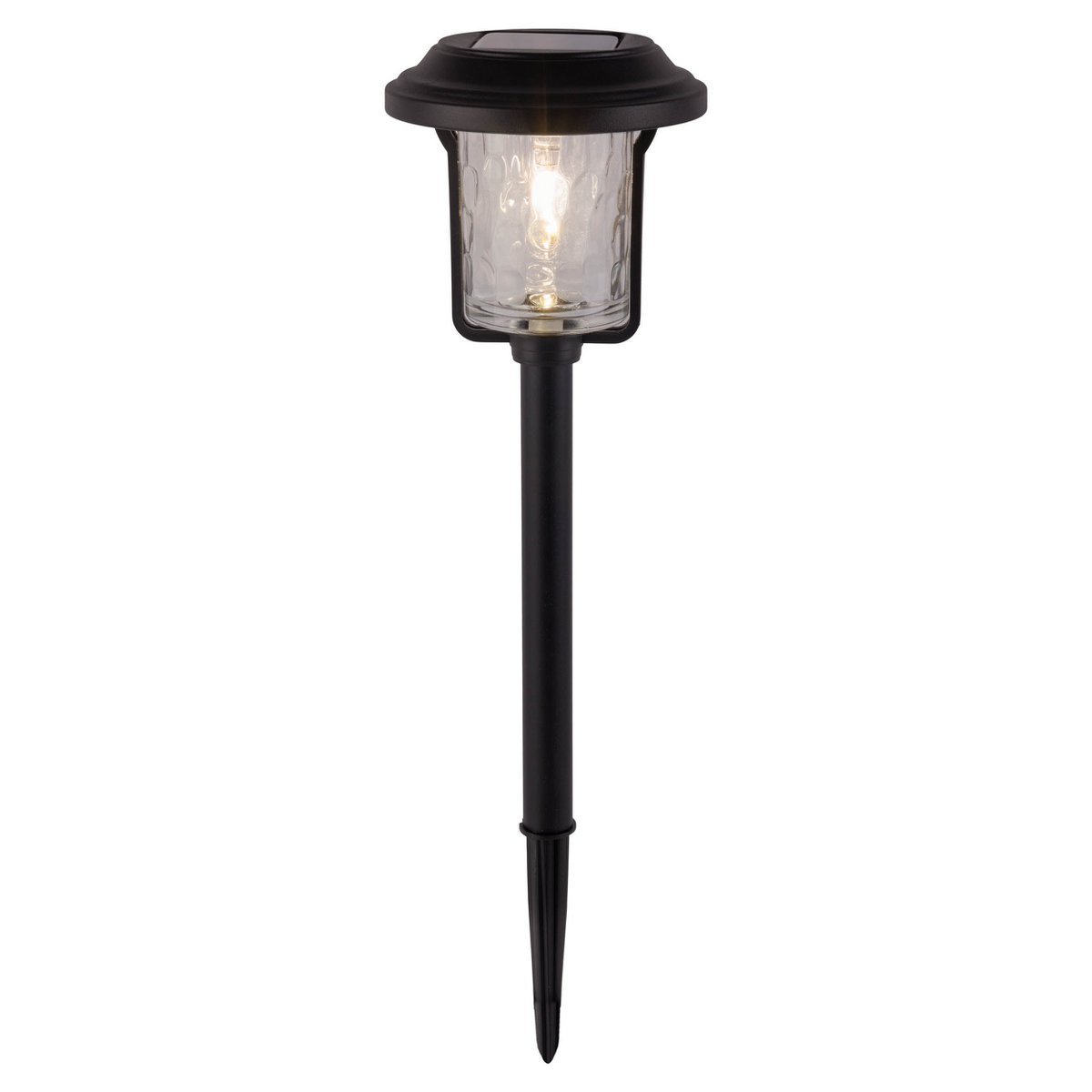 Decoratieve aardespit 54,7 cm metaal glas zwart