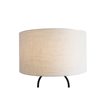 Vloerlamp drijfhout naturel/wit 155 cm met plantenmand