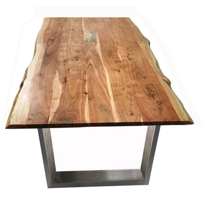 Eettafel 240x100 cm natuurlijk acacia 56 mm