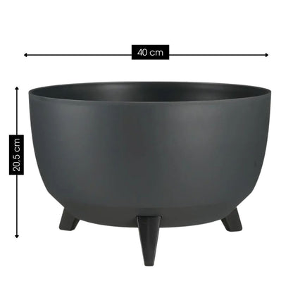 Outdoor Planter Doppio Anthracite