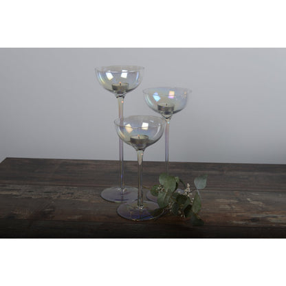 Set van 3 parelmoer glas fotoforen