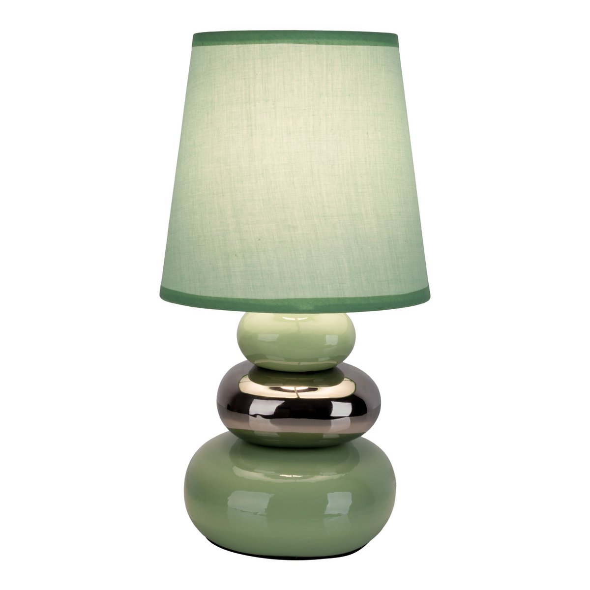 Ceramic table lamp "Stoney" Mint - Classic - Table Lay - - Mint - E14 - No information
