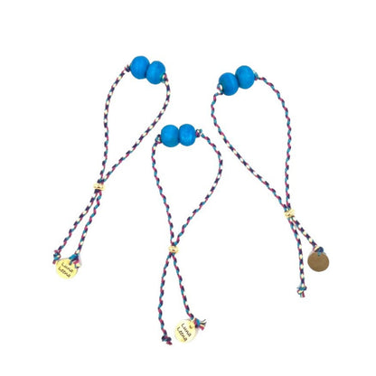 Luna Leena Armband Blauw Nepal Een Maat Duurzaam Uniek