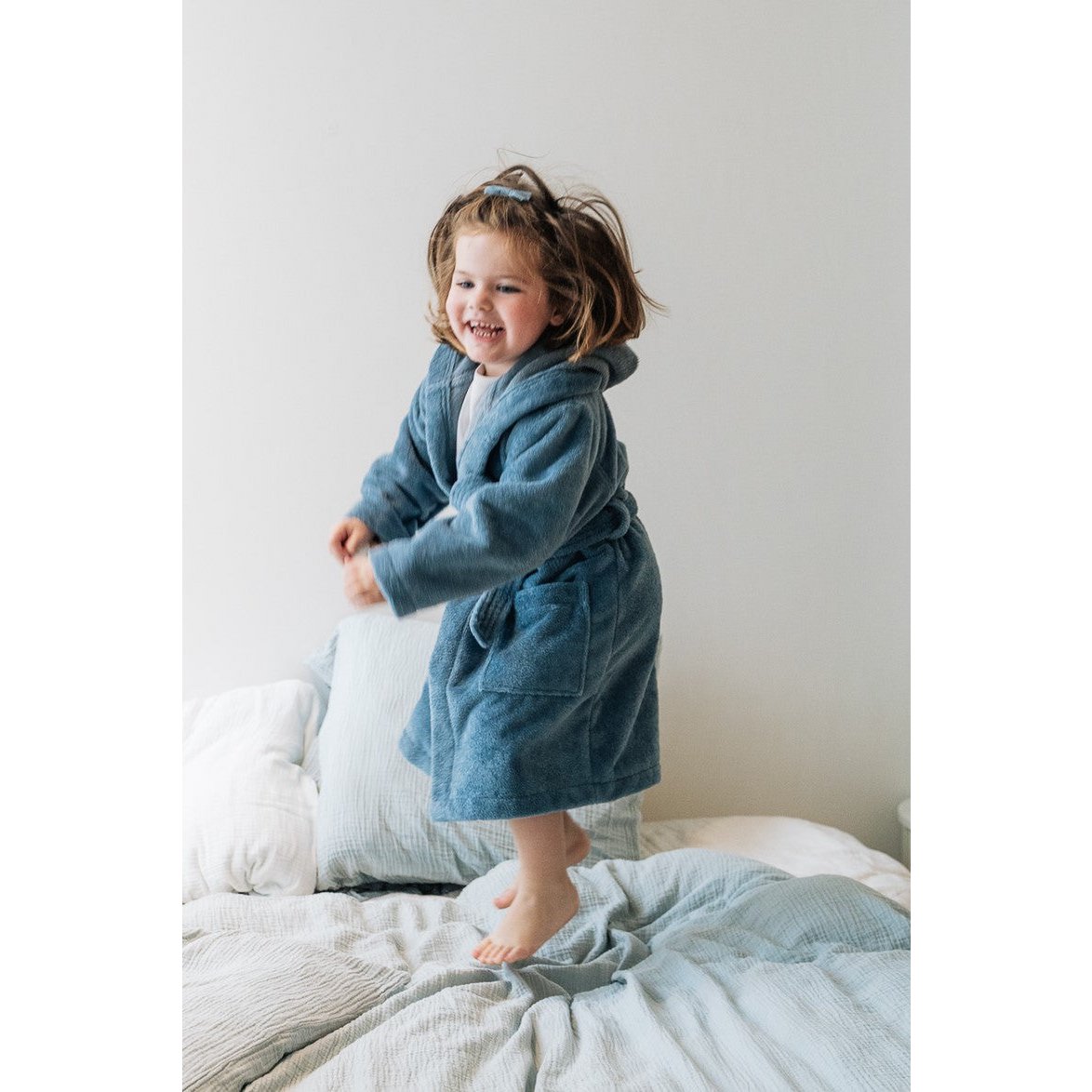 Teddy children's bathrobe jeans