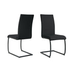 Stoelenset 2 stuks kunstleer sledeframe