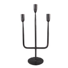 Candlestick 43 cm Black Iron Candle Holder