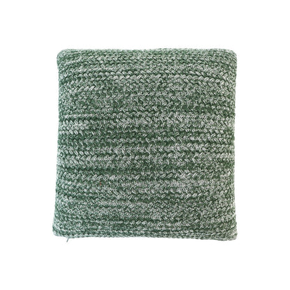 Kussenhoes 45x45 cm gemeleerd groen katoen