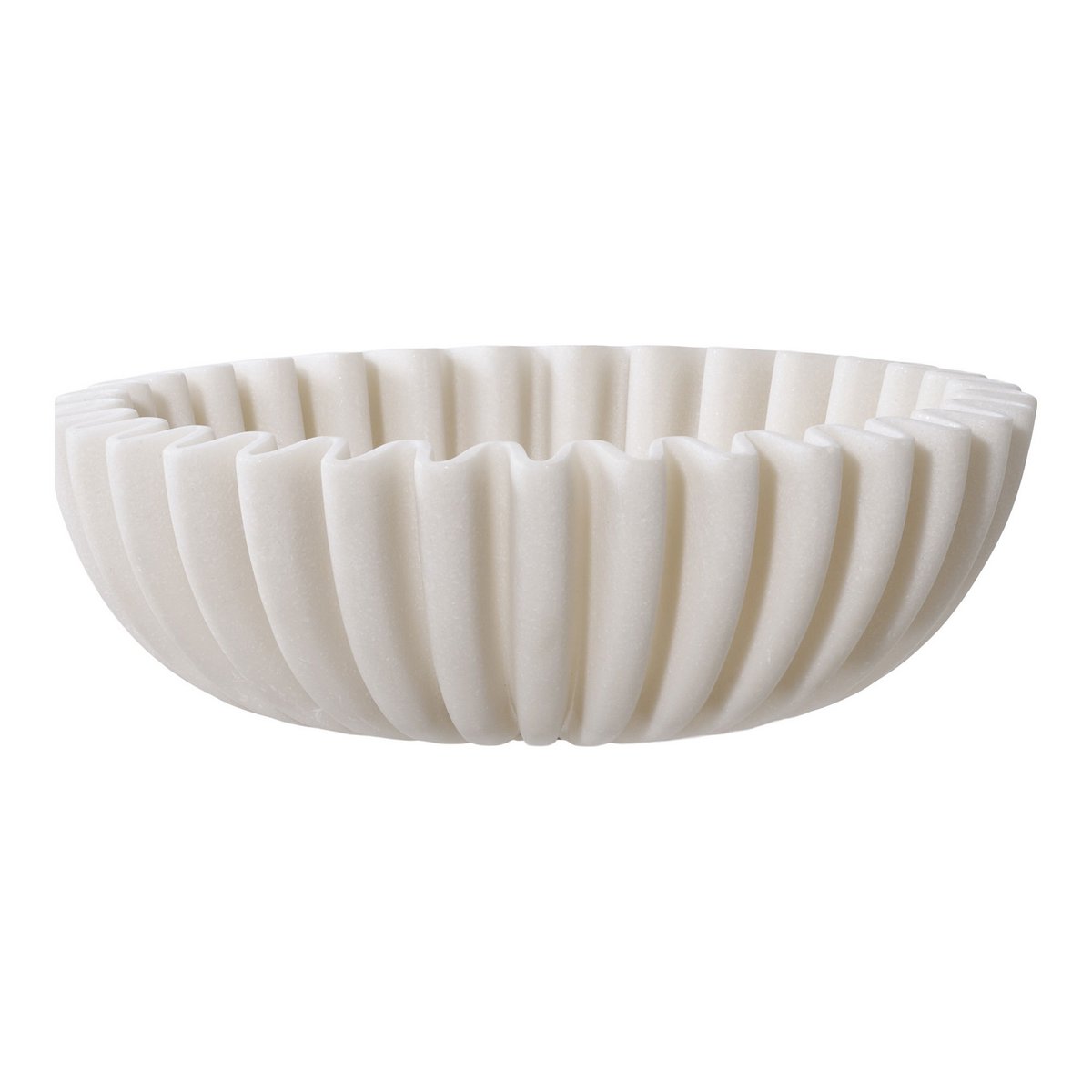 Kom 20 cm keramiek polyresin beige wit