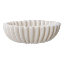 Kom 20 cm keramiek polyresin beige wit