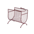 Tijdschriftenrek 35x21x50 cm rood ijzer