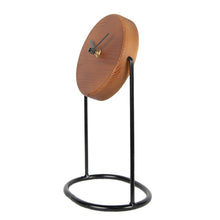 Tafelklok 28 cm bruin zwart hout