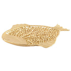 Decoratieve beker goud vis 32x26x2 cm