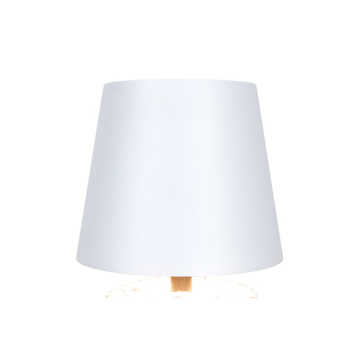 Tafellamp 29 cm zwart wit LED oplaadbaar