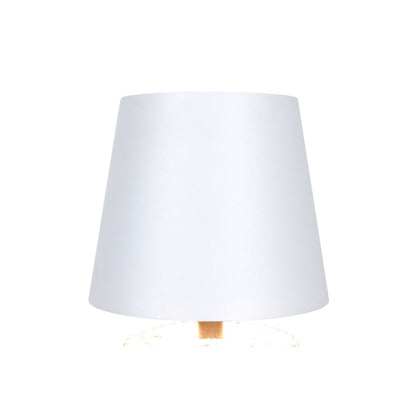 Tafellamp 29 cm zwart wit LED oplaadbaar