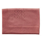 Poppendeken 60x60 cm roze gebreid