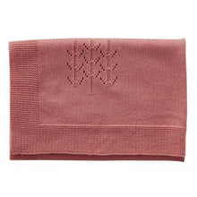 Poppendeken 60x60 cm roze gebreid