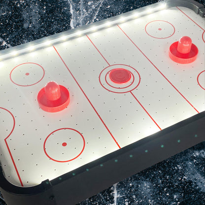 Air hockey speeltafel 51x31x10 cm LED