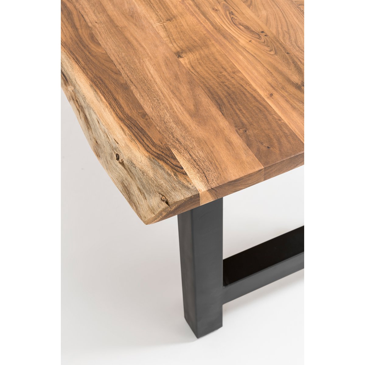 Eettafel massief acaciahout 140x80 cm