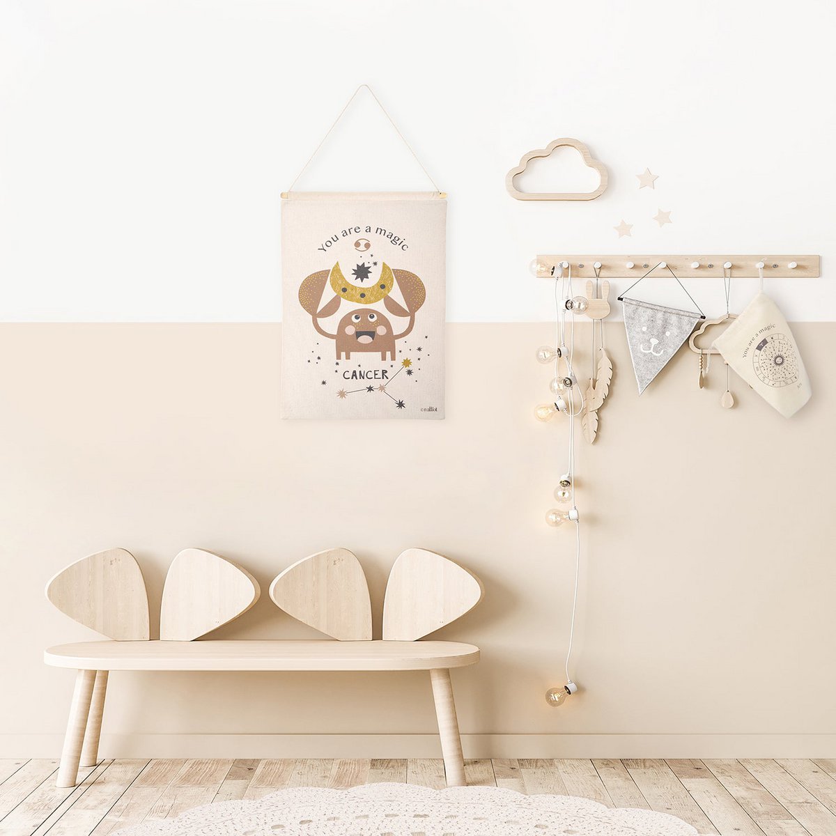 LITTLE CANCER children's art on the wall zodiac sign cancer