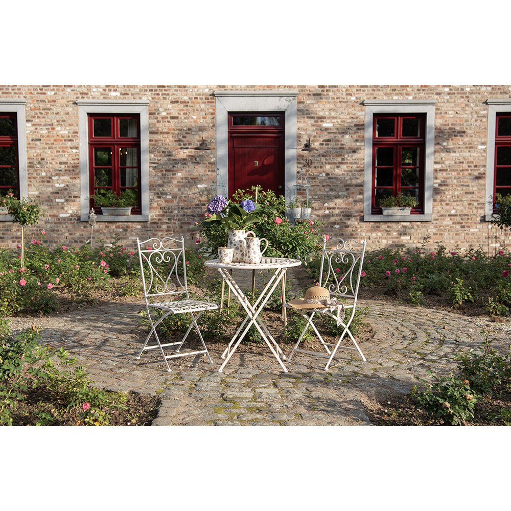 Decoratie Kan 21x15x23 cm Beige Blauw Keramiek Bloemen Schenkkan