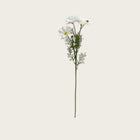 Kunstbloem chrysant 52 cm wit