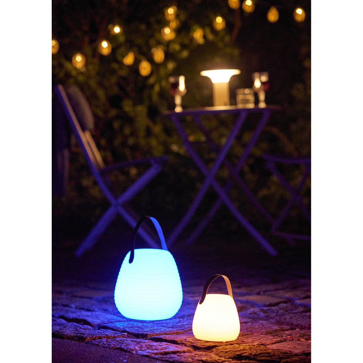 LED-lamp oplaadbaar wit ø13 cm