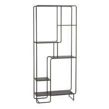 Open kast metaal zwart 76x30x178 cm