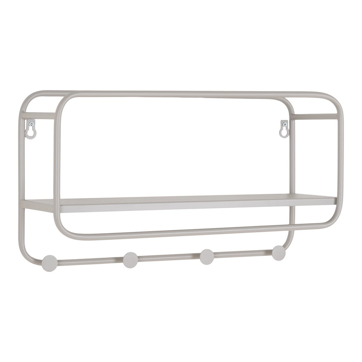 Hoedenplank staal Cool Grey 45x15x25 cm